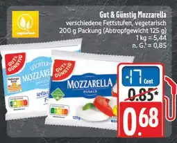 E-Center Gut & günstig mozzarella Angebot