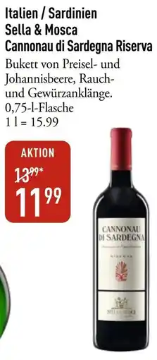 Galeria Markthalle Italien / Sardinien Sella & Mosca Cannonau di Sardegna Riserva Angebot