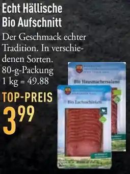 Galeria Markthalle Echt Hällische Bio Aufschnitt Angebot