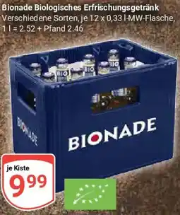 Globus Bionade Biologisches Erfrischungsgetränk Angebot