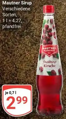 Globus Mautner Sirup Angebot