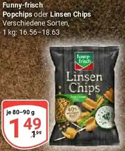 Globus Funny-frisch Popchips oder Linsen Chips Angebot