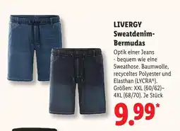 Lidl Livergy sweatdenim-bermudas Angebot