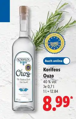 Lidl Korifeos ouzo Angebot