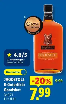 Lidl Jagdstolz kräuterlikör goodshot Angebot
