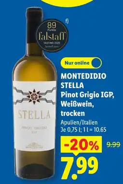 Lidl Montedidio stella pinot grigio igp Angebot