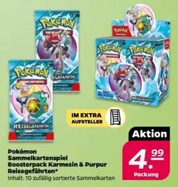 NETTO Pokémon Sammelkartenspiel Boosterpack Karmesin & Purpur Reisegefährten Angebot