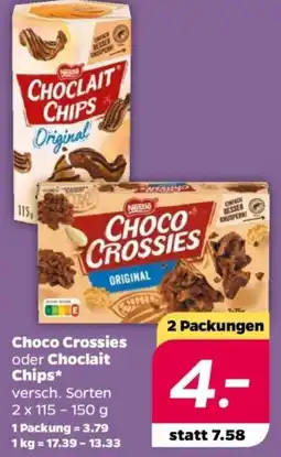 NETTO Choco Crossies oder Choclait Chips Angebot