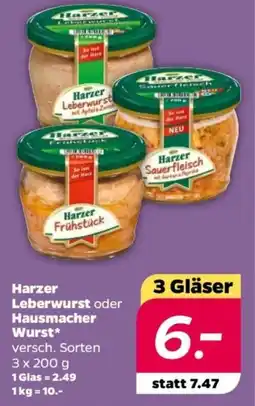 NETTO Harzer Leberwurst oder Hausmacher Wurst Angebot