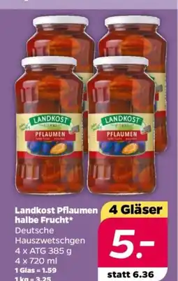NETTO Landkost Pflaumen halbe Frucht Angebot