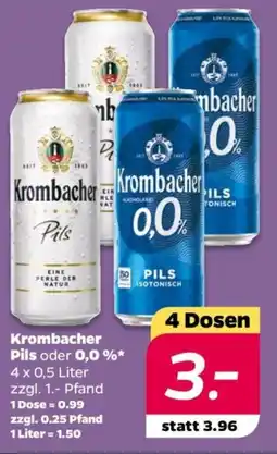 NETTO Krombacher Pils oder 0,0 % Angebot