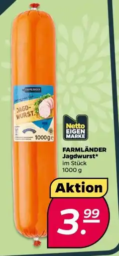 NETTO FARMLÄNDER Jagdwurst Angebot