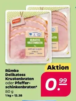 NETTO Rümke Delikatess Krustenbraten oder Pfefferschinkenbraten Angebot