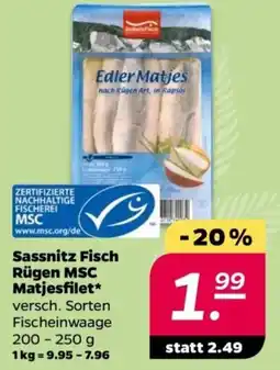 NETTO Sassnitz Fisch Rügen MSC Matjesfilet Angebot