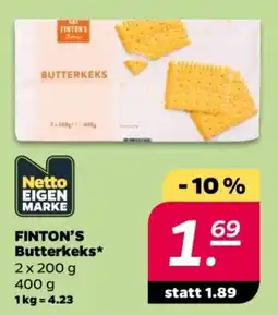 NETTO FINTON'S Butterkeks Angebot