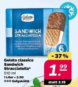 NETTO Gelato classico Sandwich Stracciatella Angebot