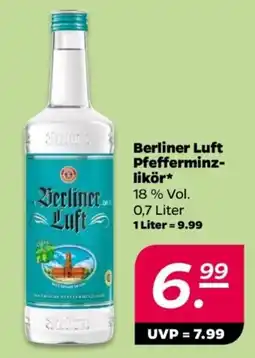 NETTO Berliner Luft Pfefferminzlikör Angebot