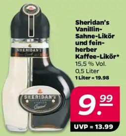 NETTO Sheridan's Vanillin Sahne-Likör und feinherber Kaffee-Likör Angebot