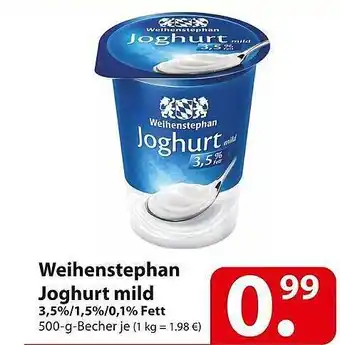 Famila Nord Ost Weihenstephan Joghurt Mild Angebot