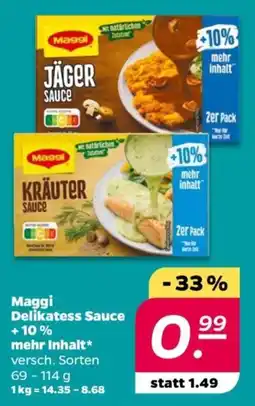 NETTO Maggi Delikatess Sauce +10% mehr Inhalt Angebot