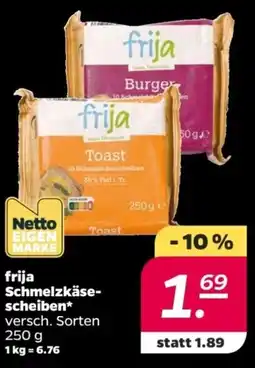 NETTO Frija schmelzkäsescheiben Angebot