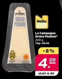 NETTO La Campagna Grana Padano Angebot