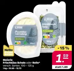 NETTO Meierie Frischkäse Schale oder Rolle Angebot