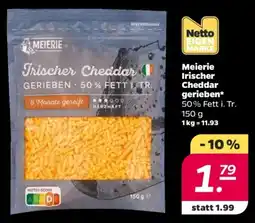 NETTO Meierie irischer trischer cheddar gerieben Angebot
