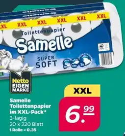 NETTO Samelle Toilettenpapier im XXL-Pack Angebot