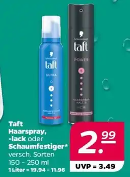 NETTO taft Haarspray, -lack oder Schaumfestiger Angebot