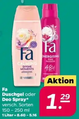 NETTO Fa Duschgel oder Deo Spray Angebot