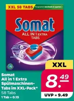 NETTO Somat All in 1 Extra Spülmaschinen Tabs im XXL-Pack Angebot