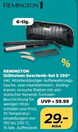 NETTO REMINGTON Glätteisen Geschenk-Set S 350 Angebot