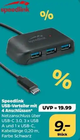 NETTO Speedlink USB-Verteiler mit 4 Anschlüssen Angebot