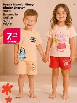 NETTO Peppa Pig oder Bluey Kinder Shorty Angebot