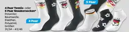 NETTO 4 Paar Tennis- oder 5 Paar Sneakersocken Angebot