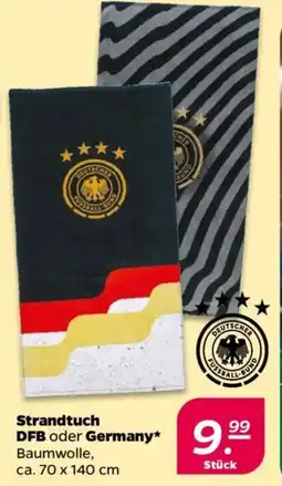 NETTO Strandtuch DFB oder Germany Angebot