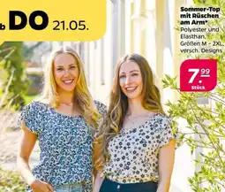 NETTO Sommer-Top mit Rüschen am Arm Angebot