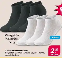 NETTO 3 Paar Sneakersocken Angebot
