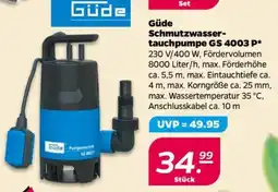 NETTO Güde Schmutzwassertauchpumpe GS 4003 P Angebot