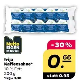 NETTO frija Kaffeesahne Angebot