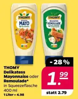 NETTO THOMY Delikatess Mayonnaise oder Remoulade Angebot