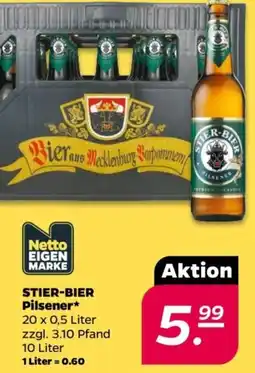 NETTO STIER-BIER Pilsener Angebot