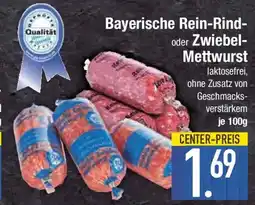 E-Center Bayerische Rein-Rind oder Zwiebel Mettwurst Angebot