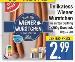 E-Center Delikatess wiener wurstchen Angebot