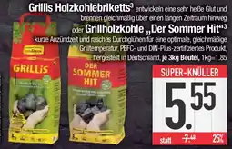 E-Center Grillis Holzkohlebriketts oder Grillholzkohle Der Sommer Hit Angebot