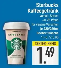 E-Center Starbucks Kaffeegetränk Angebot