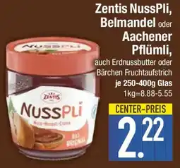 E-Center Zentis NussPli, Belmandel oder Aachener Pflümli Angebot