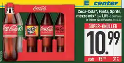 E-Center Coca-Cola, Fanta, Sprite, mezzo mix oder Lift Angebot