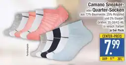 E-Center Camano Sneaker oder Quarter-Socken Angebot